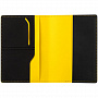 картинка Обложка для паспорта Multimo, черная с желтым от магазина Одежда+