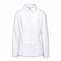 картинка Рубашка женская с длинным рукавом Collar, белая от магазина Одежда+