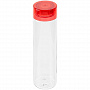 картинка Бутылка для воды Aroundy, прозрачная с красной крышкой от магазина Одежда+