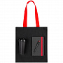 картинка Набор Velours Bag, черный с красным от магазина Одежда+