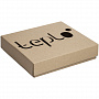 картинка Коробка с вырубной крышкой Klap на заказ, средняя, крафт от магазина Одежда+