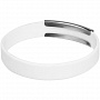 картинка Силиконовый браслет Brisky с металлическим шильдом, белый от магазина Одежда+