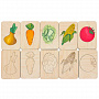 картинка Карточки-раскраски Wood Games, овощи от магазина Одежда+