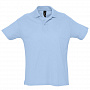 картинка Рубашка поло мужская Summer 170, голубая от магазина Одежда+