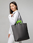 картинка Шопер Sensa, серый с салатовым от магазина Одежда+