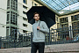 картинка Зонт-трость rainVestment, темно-синий меланж от магазина Одежда+