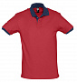 картинка Рубашка поло Prince 190, красная с темно-синим от магазина Одежда+