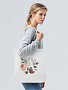 картинка Холщовая сумка «Цветочная азбука: А», молочно-белая от магазина Одежда+