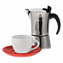 картинка Набор для кофе Cozy Morning, белый с красным от магазина Одежда+