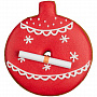 картинка Печенье с предсказанием «Елочный шар», красное от магазина Одежда+