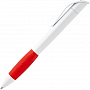 картинка Ручка шариковая Grip, белая с красным от магазина Одежда+