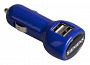 картинка Автомобильное зарядное устройство с подсветкой Logocharger, синее от магазина Одежда+