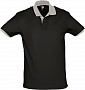 картинка Рубашка поло Prince 190, черная с серым от магазина Одежда+