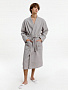 картинка Халат вафельный Kimono, светло-серый от магазина Одежда+