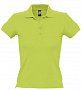 картинка Рубашка поло женская People 210, зеленое яблоко от магазина Одежда+