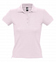 картинка Рубашка поло женская People 210, нежно-розовая от магазина Одежда+