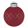 картинка Елочный шар King с лентой, 8 см, красный от магазина Одежда+