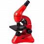 картинка Монокулярный микроскоп Rainbow 50L с набором для опытов, красный от магазина Одежда+