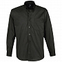 картинка Рубашка мужская с длинным рукавом Bel Air, черная от магазина Одежда+