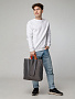 картинка Шопер Sensa, серый с оранжевым от магазина Одежда+