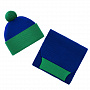 картинка Шарф Snappy, синий с зеленым от магазина Одежда+