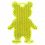 картинка Пешеходный светоотражатель «Мишка», неон-желтый от магазина Одежда+