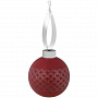 картинка Елочный шар Queen с лентой, 8 см, красный от магазина Одежда+