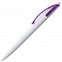 картинка Ручка шариковая Bento, белая с фиолетовым от магазина Одежда+