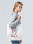 картинка Холщовая сумка «Биполярный медведь», молочно-белая от магазина Одежда+