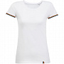 картинка Футболка женская Rainbow Women, белая с многоцветным от магазина Одежда+