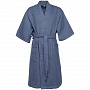 картинка Халат вафельный мужской Boho Kimono, синий от магазина Одежда+