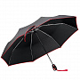 картинка Складной зонт Drizzle, черный с красным от магазина Одежда+