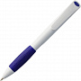 картинка Ручка шариковая Grip, белая с синим от магазина Одежда+