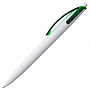 картинка Ручка шариковая Bento, белая с зеленым от магазина Одежда+