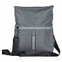 картинка Сумка для ноутбука 2 в 1 twoFold, серая с темно-серым от магазина Одежда+