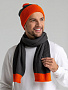 картинка Шапка Snappy, темно-серая с оранжевым от магазина Одежда+