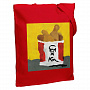 картинка Холщовая сумка «Куриные ножки», красная от магазина Одежда+