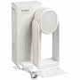 картинка Настольная лампа с зеркалом и беспроводной зарядкой Tyro, белая от магазина Одежда+