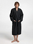 картинка Халат вафельный Kimono, черный от магазина Одежда+