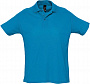 картинка Рубашка поло мужская Summer 170, ярко-бирюзовая от магазина Одежда+