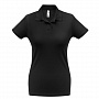 картинка Рубашка поло женская ID.001 черная от магазина Одежда+