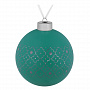 картинка Елочный шар Chain, 10 см, зеленый от магазина Одежда+