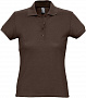 картинка Рубашка поло женская Passion 170, шоколадно-коричневая от магазина Одежда+