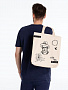 картинка Холщовая сумка с термонаклейками «Культурные люди», неокрашенная от магазина Одежда+