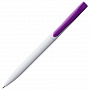 картинка Ручка шариковая Pin, белая с фиолетовым от магазина Одежда+