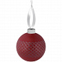 картинка Елочный шар Queen с лентой, 10 см, красный от магазина Одежда+