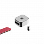 картинка Элемент брелка-конструктора «Хлястик с кольцом и зажимом», красный от магазина Одежда+