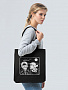 картинка Холщовая сумка «У каждого свои недостатки», черная от магазина Одежда+