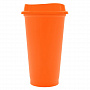 картинка Стакан с крышкой Color Cap, оранжевый от магазина Одежда+
