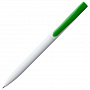 картинка Ручка шариковая Pin, белая с зеленым от магазина Одежда+